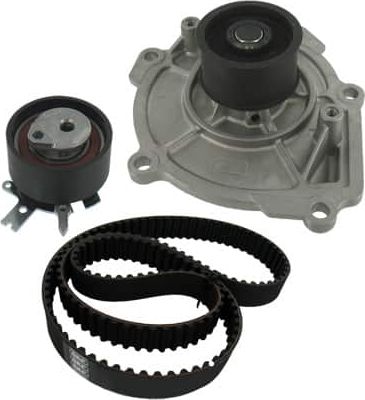 Помпа (водяной насос) с комплектом ремня ГРМ SKF для Jeep Wrangler III (JK) 2007-2018. Артикул VKMC 08502