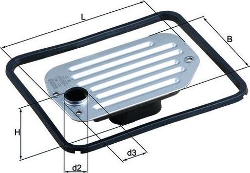 Фильтр АКПП Mahle для Audi A8 I (D2) 1994-2002. Артикул HX 85D
