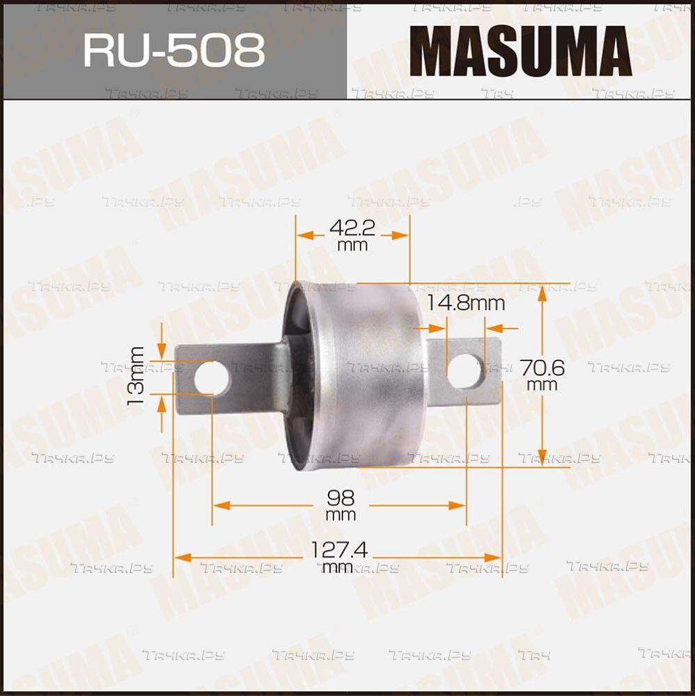Сайлентблок заднего рычага подвески Masuma правый/левый для Mitsubishi Outlander XL 2006-2012. Артикул RU-508