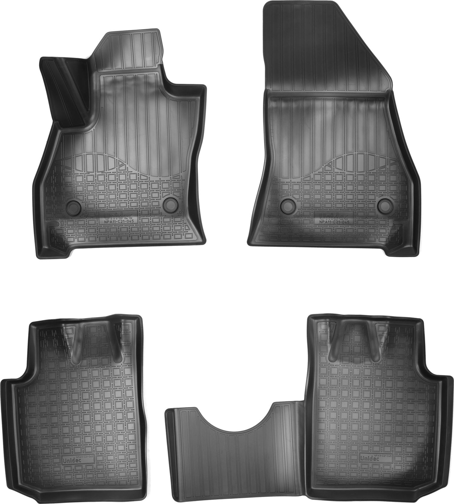 Коврики 3D Норпласт для салона Fiat 500L 2012-2017. Артикул NPA11-C21-045