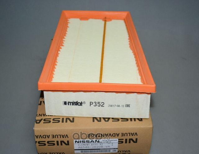 Воздушный фильтр Nissan. Артикул A6546JD20BVA