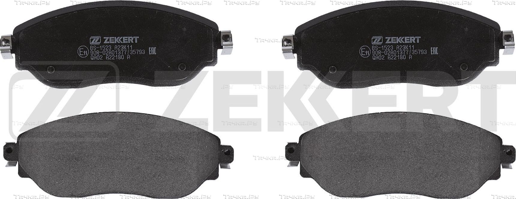 Тормозные колодки Zekkert передние для Renault Trafic III 2014-2026. Артикул BS-1523