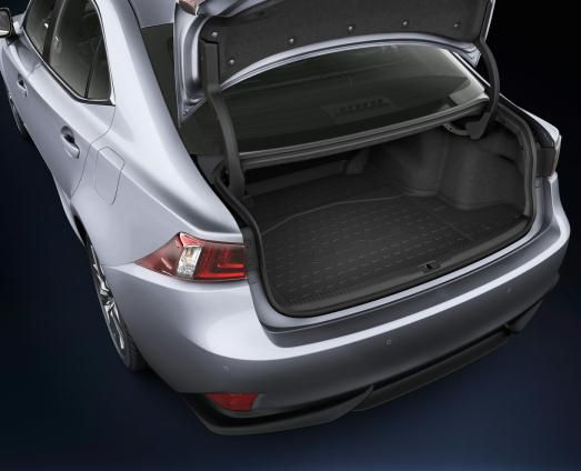 Коврик резиновый Toyota (оригинал) для багажника Lexus IS250 2013-2026 Черный. Артикул PZ434-C1301-PJ