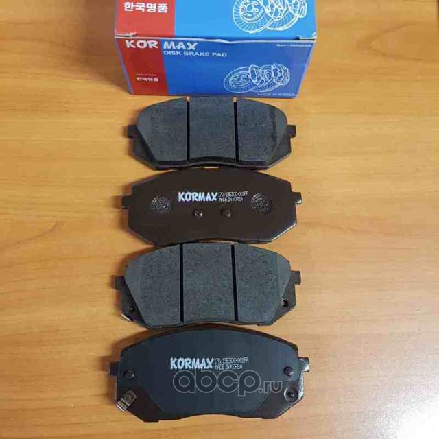 Колодки тормозные, передние (с антискрипной пластиной) D11230MH (Kormax). Артикул KBP032