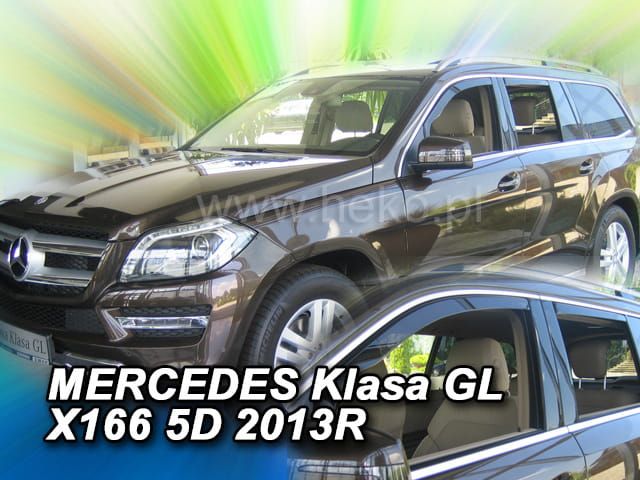 Дефлекторы Heko для окон Mercedes-Benz Gl-Класс X166 2012-2016. Артикул 23285