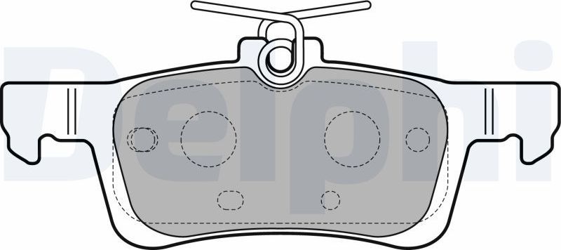 Тормозные колодки Delphi (Low-Metallic). Артикул LP2503