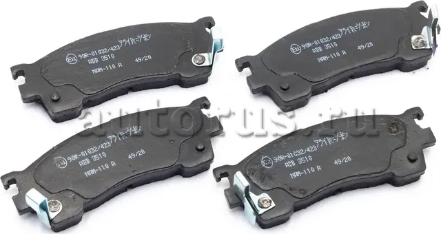 Колодки тормозные MAZDA 626 GE,GF,GW (92-02),Xedos-6,Premacy передние (4шт.) ALL (Allied Nippon). Артикул ADB3510