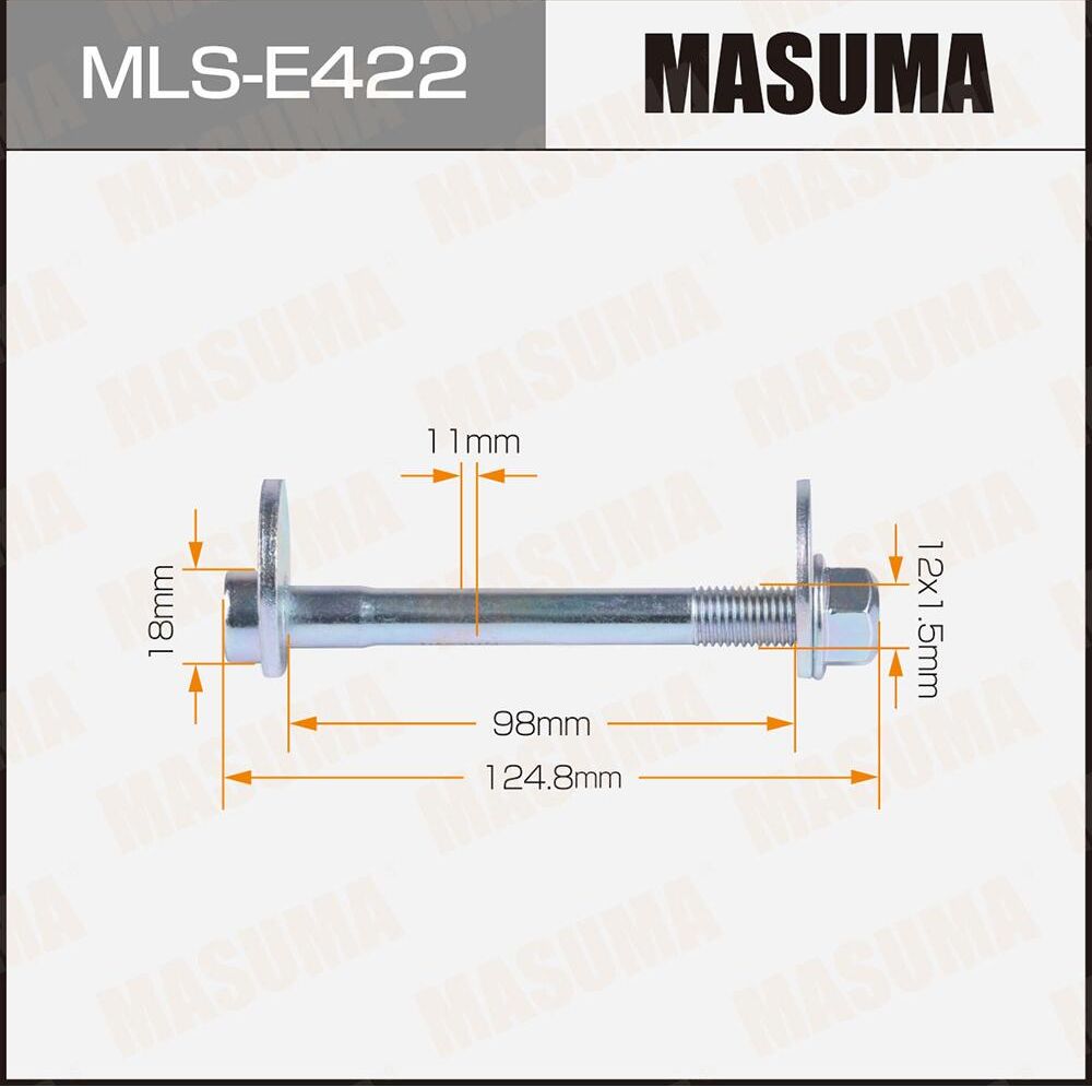 Болт эксцентрик MASUMA комплект. VAG. Артикул MLSE422