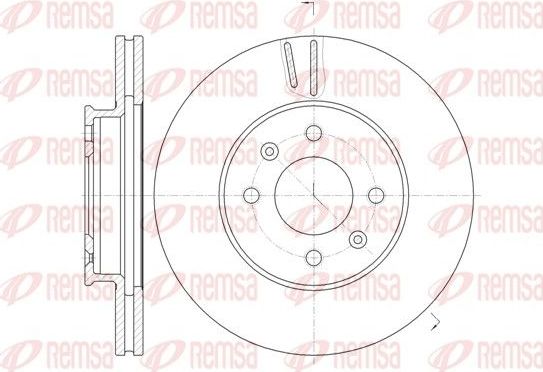 Тормозной диск Remsa. Артикул 61023.10