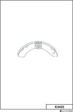 Тормозные колодки MK Kashiyama передние/задние для Isuzu Elf (N-Series) V (NHR6_, NKR6_, NKR7_, NKS7_) 1999-2003. Артикул K4425