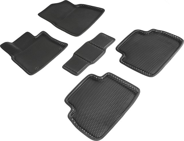 Коврики Seintex 3D EVA Ромб для салона Toyota Camry 70 (V70, XV70) 2017-2026 ЧЕРНЫЕ. Артикул 95194