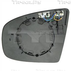Зеркальное стекло бокового зеркала TYC правое для BMW X5 II (E70) 2006-2013. Артикул 303-0113-1