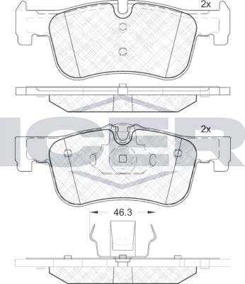 Тормозные колодки Icer. Артикул 182063