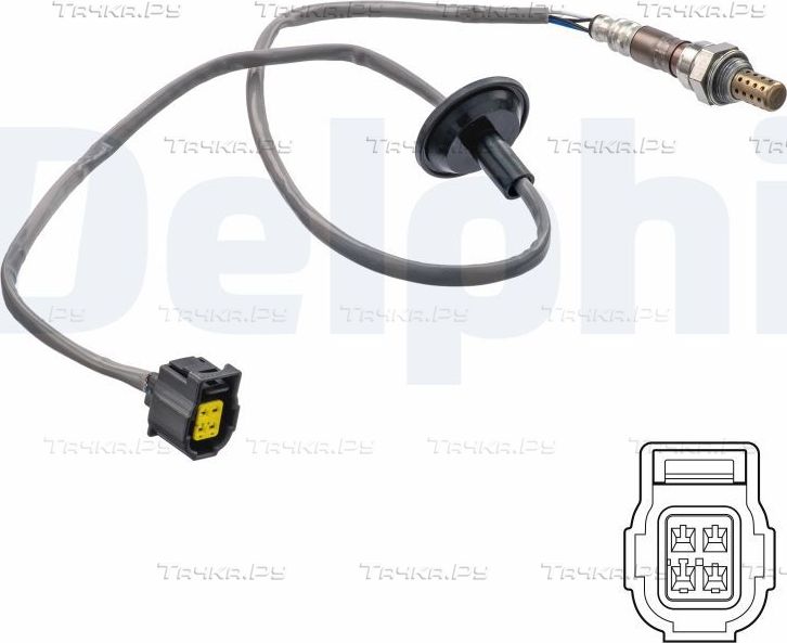 Лямбда-зонд (кислородный датчик) Delphi для Mitsubishi ASX I 2010-2026. Артикул ES21335-12B1