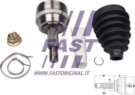 Шрус наружный (граната) Fast. Артикул FT25092K