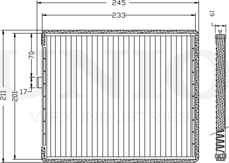 Фильтр салона (Unio). Артикул FLT-40057