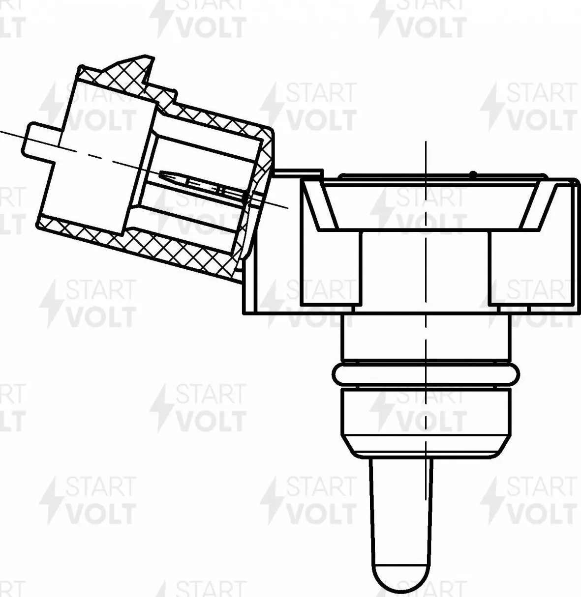 Датчик абсолют.давл.воздуха HYUNDAI SOLARIS 10-/ELANTRA 06-/KIA CEED 10-/CERATO (Startvolt). Артикул VS-MP 0801
