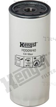 Масляный фильтр Hengst для Volvo  FL12 1995-1998. Артикул H200W40