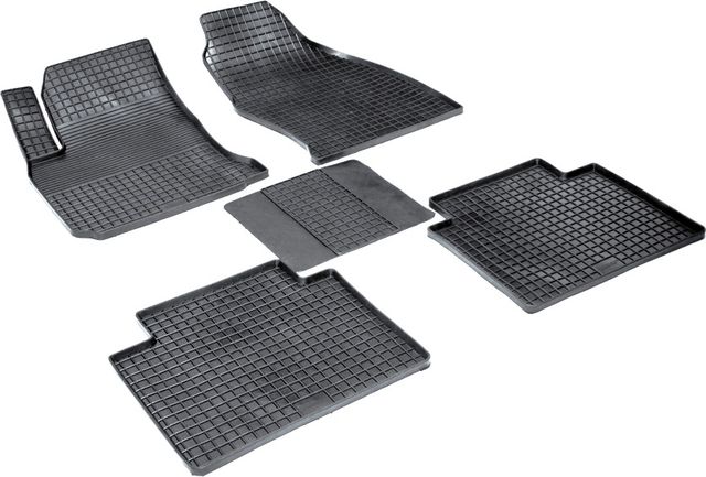 Коврики резиновые Seintex с узором сетка для салона Hyundai Matrix 2001-2010. Артикул 00590