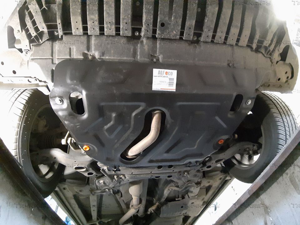 Защита "Alfeco" для картера и КПП Toyota Mark X ZiO 2WD/4WD 2007-2013. Артикул ALF.24.65 st