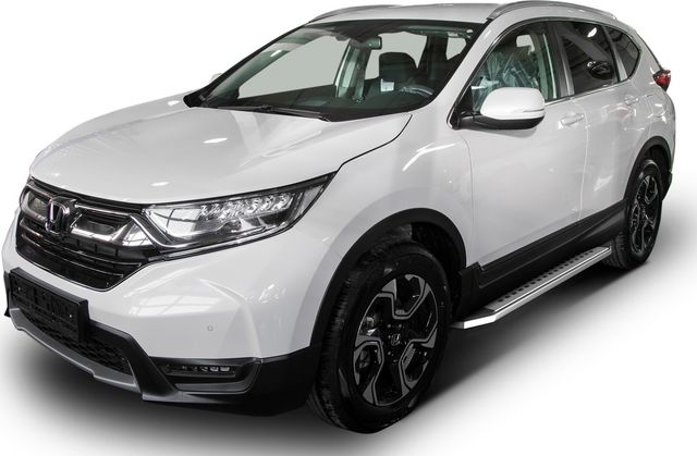 Пороги алюминиевые Rival Bmw-Style овал для Honda CR-V V 2017-2025. Артикул B173AL.2103.1