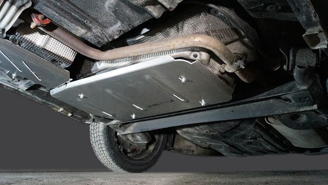 Защита алюминиевая ТСС (4 мм) для бака Lada Vesta Cross 2022-2026. Артикул ZKTCC00651