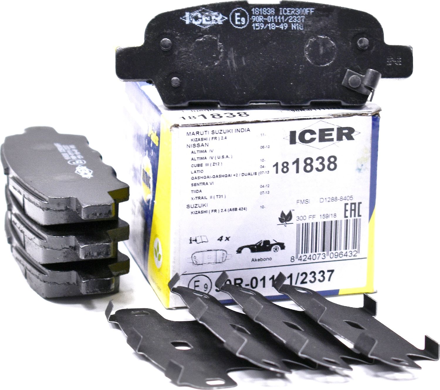 Тормозные колодки Icer. Артикул 181838