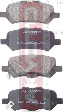 Тормозные колодки Akyoto Packing AKYOTO. Артикул AKD-01202
