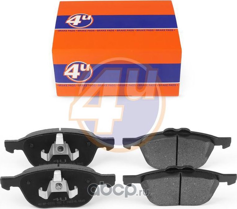 КОЛОДКИ ПЕР FORD KUGA II (DM2) ECOSPORT TRANSIT CONNECT V408 BOX BODY/MPV TOURNE (4U). Артикул 4UBP0322