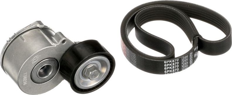 Приводной ремень поликлиновой с роликами (комплект) Gates Micro-V®. Артикул K016PK870