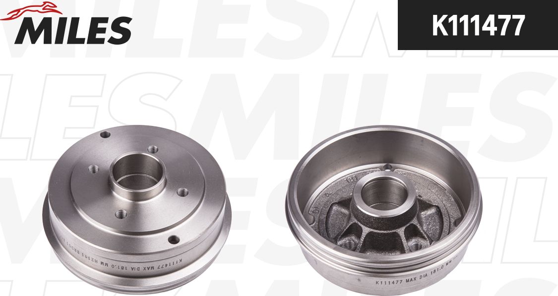 Тормозной барабан Miles. Артикул K111477