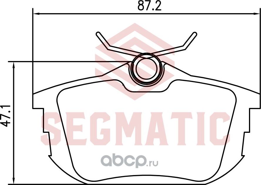 Колодка торм диск зад (Segmatic). Артикул SGBP2737