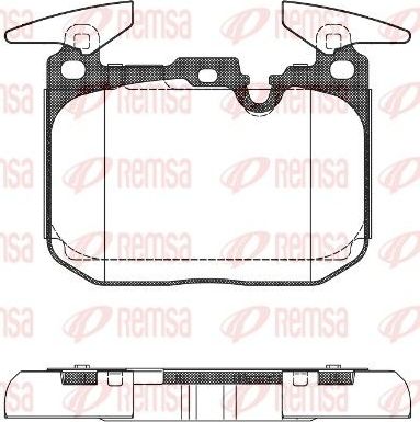 Тормозные колодки Remsa. Артикул 1491.00