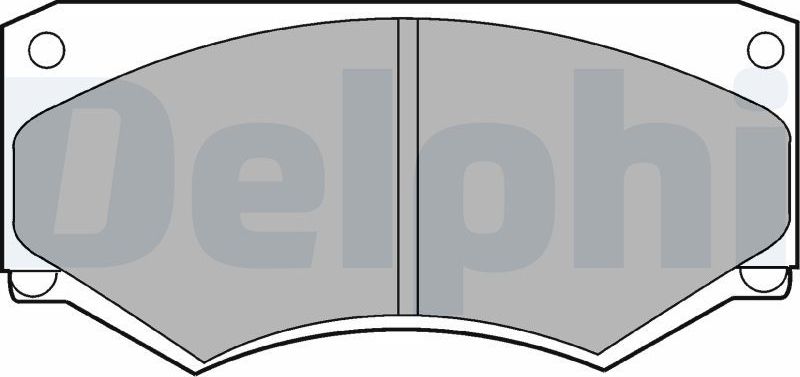 Тормозные колодки Delphi (Low-Metallic). Артикул LP180