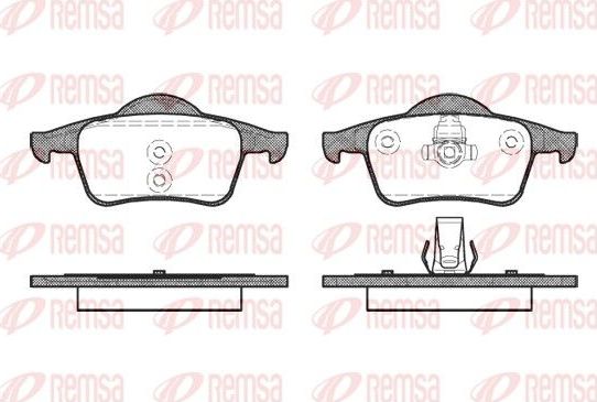 Тормозные колодки Remsa задние для Volvo S80 I 1998-2006. Артикул 0714.00