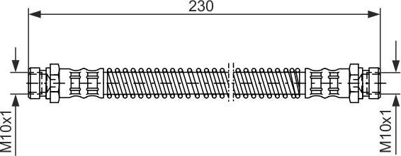 Тормозной шланг Bosch. Артикул 1 987 476 019