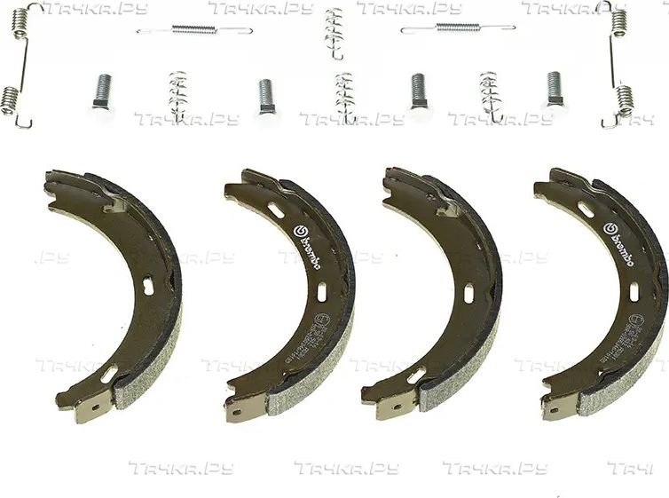 Тормозные колодки (стояночная тормозная система) Brembo ESSENTIAL LINE задние для Chrysler Crossfire 2003-2008. Артикул S 50 502