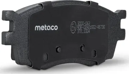Колодки тормозные HYUNDAI/KIA ACCENT/I20/RIO 05- передн. (Metaco). Артикул 3000063