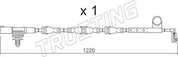 Датчик износа тормозных колодок  Trusting. Артикул SU.256