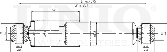 Амортизатор подвески (Unio). Артикул SAB-10566