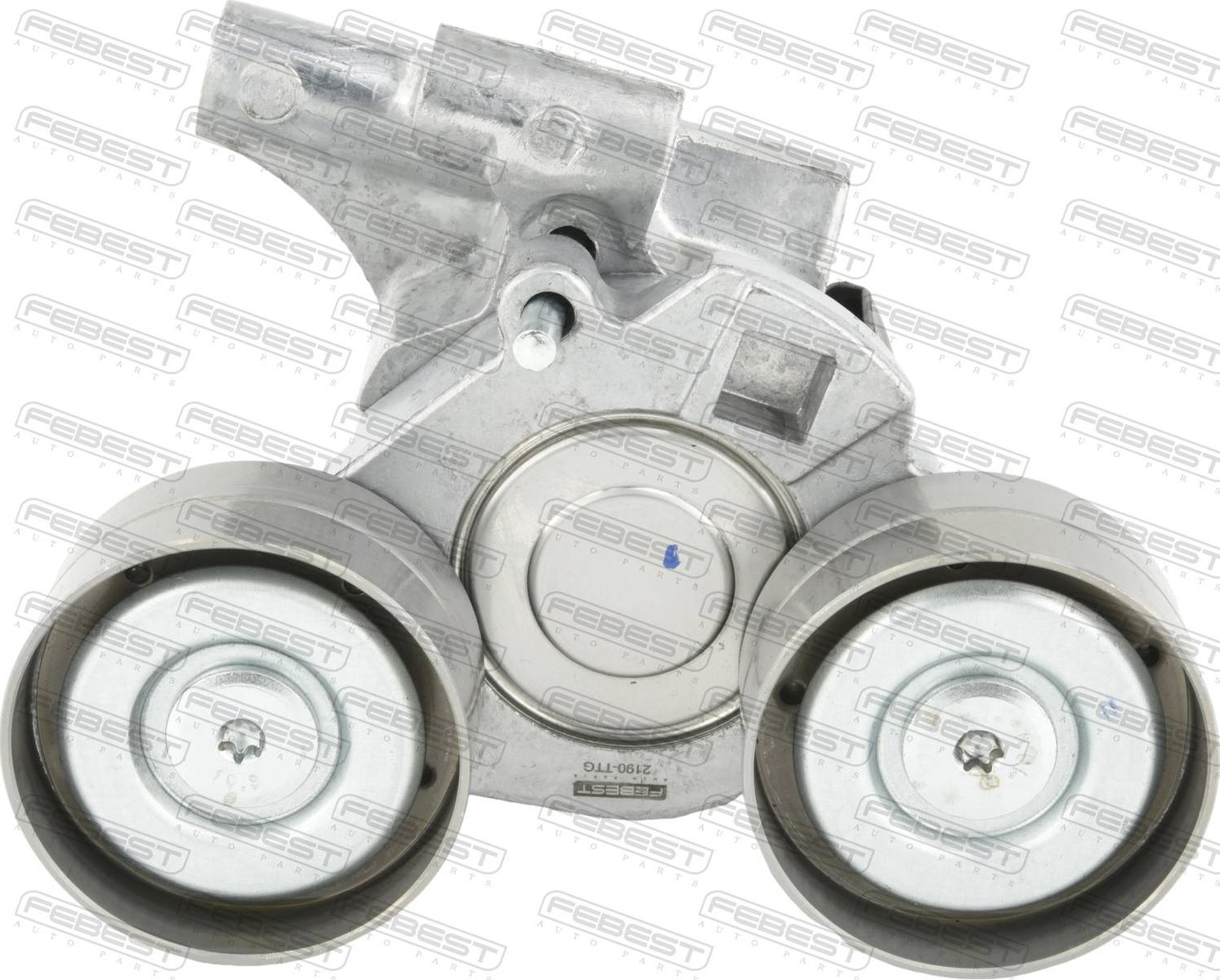 Натяжной ролик (натяжитель) приводного клинового зубчатого ремня Febest. Артикул 2190-TTG