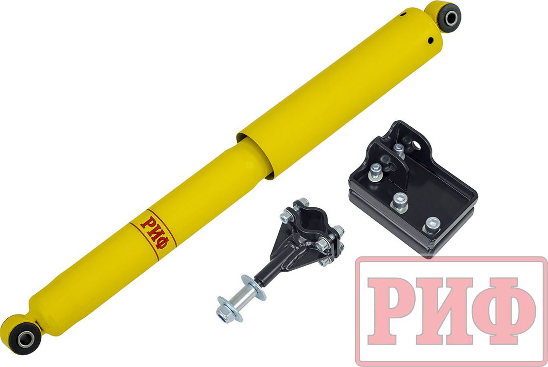 Демпфер РИФ рулевой с креплениями для Suzuki Jimny III 1998-2018. Артикул SD10J