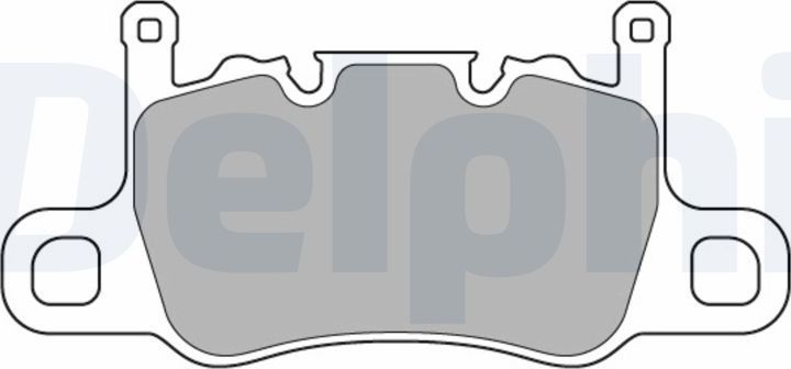 Тормозные колодки Delphi (Low-Metallic). Артикул LP3585