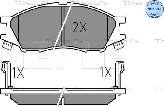 Тормозные колодки Meyle Original. Артикул 025 246 4815/W