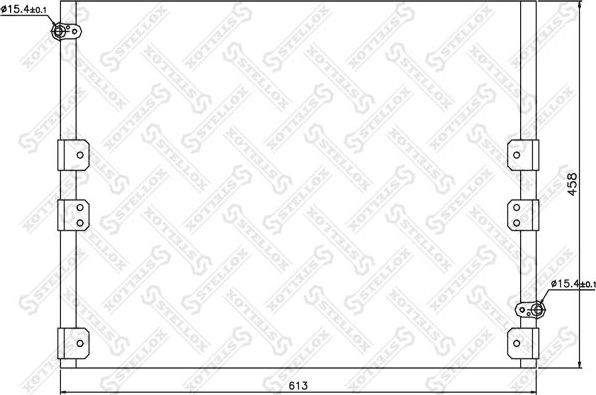 Радиатор кондиционера (конденсатор) Stellox. Артикул 10-45157-SX