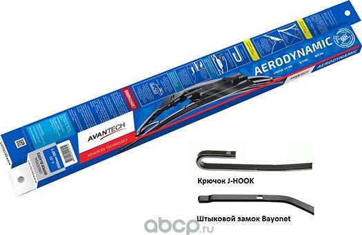 ЩЕТКА СТЕКЛООЧИСТИТЕЛЯ AERODYNAMIC 12 300MM (Avantech). Артикул A12