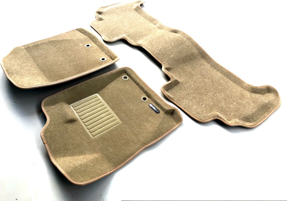 Коврики текстильные Euromat 3D Business (с крепежом) для салона Lexus LX570 2012-2026 Бежевые. Артикул EMC3D-005140T