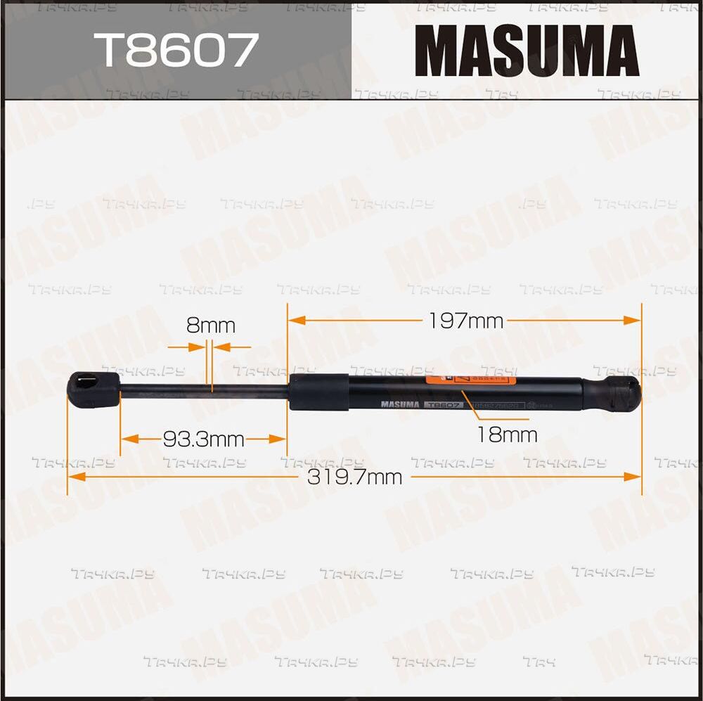 Амортизатор (упор) багажника Masuma. Артикул T8607