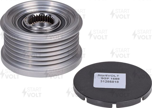 Муфта генератора обгонная StartVOLT для Fiat Ulysse I 1999-2002. Артикул SGP 1688
