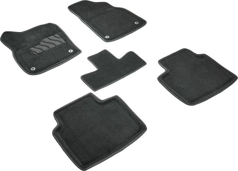 Коврики Seintex 3D ворсовые для салона Geely Monjaro 2021-2026 ЧЕРНЫЕ. Артикул 99075